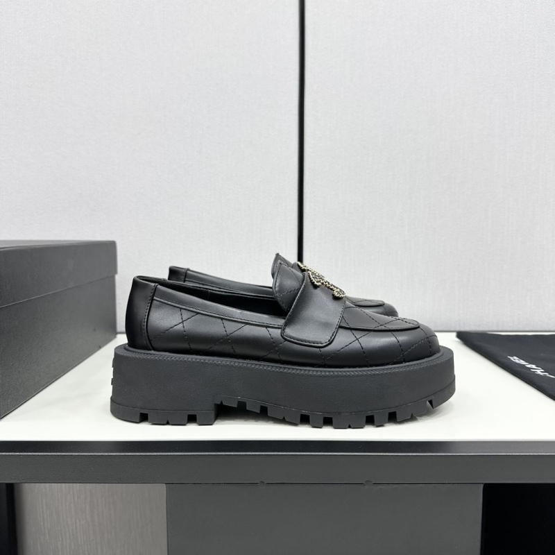 Ch*el leather shoes